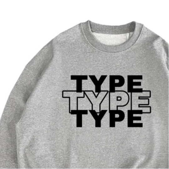 "TYPE TYPE TYPE" Sweater