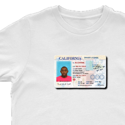 Tyler Driver License Tee
