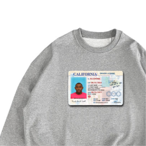 Tyler Driver License Sweater